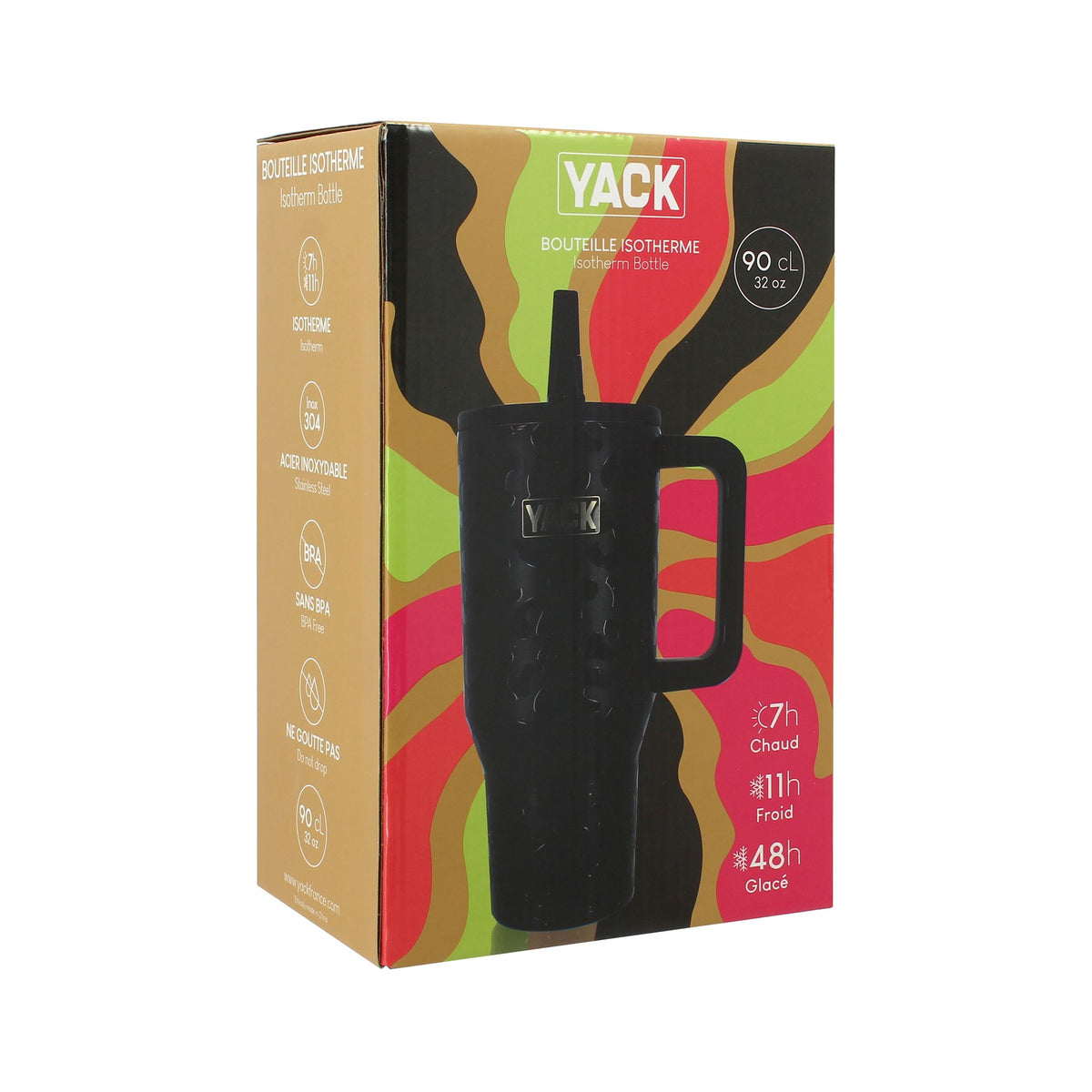 Gobelet Yack 90cl Léopard noir