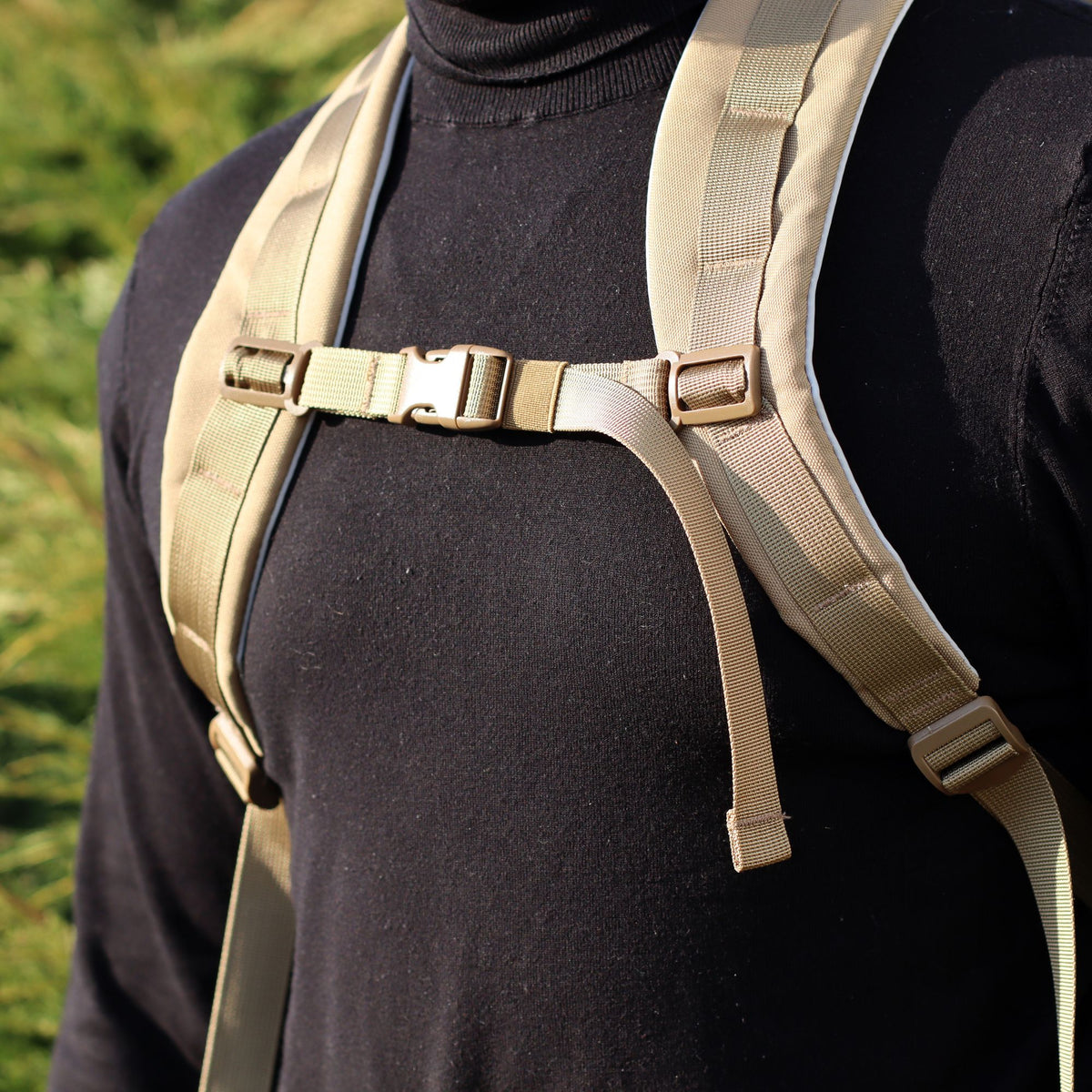 Sac à dos en tissu beige