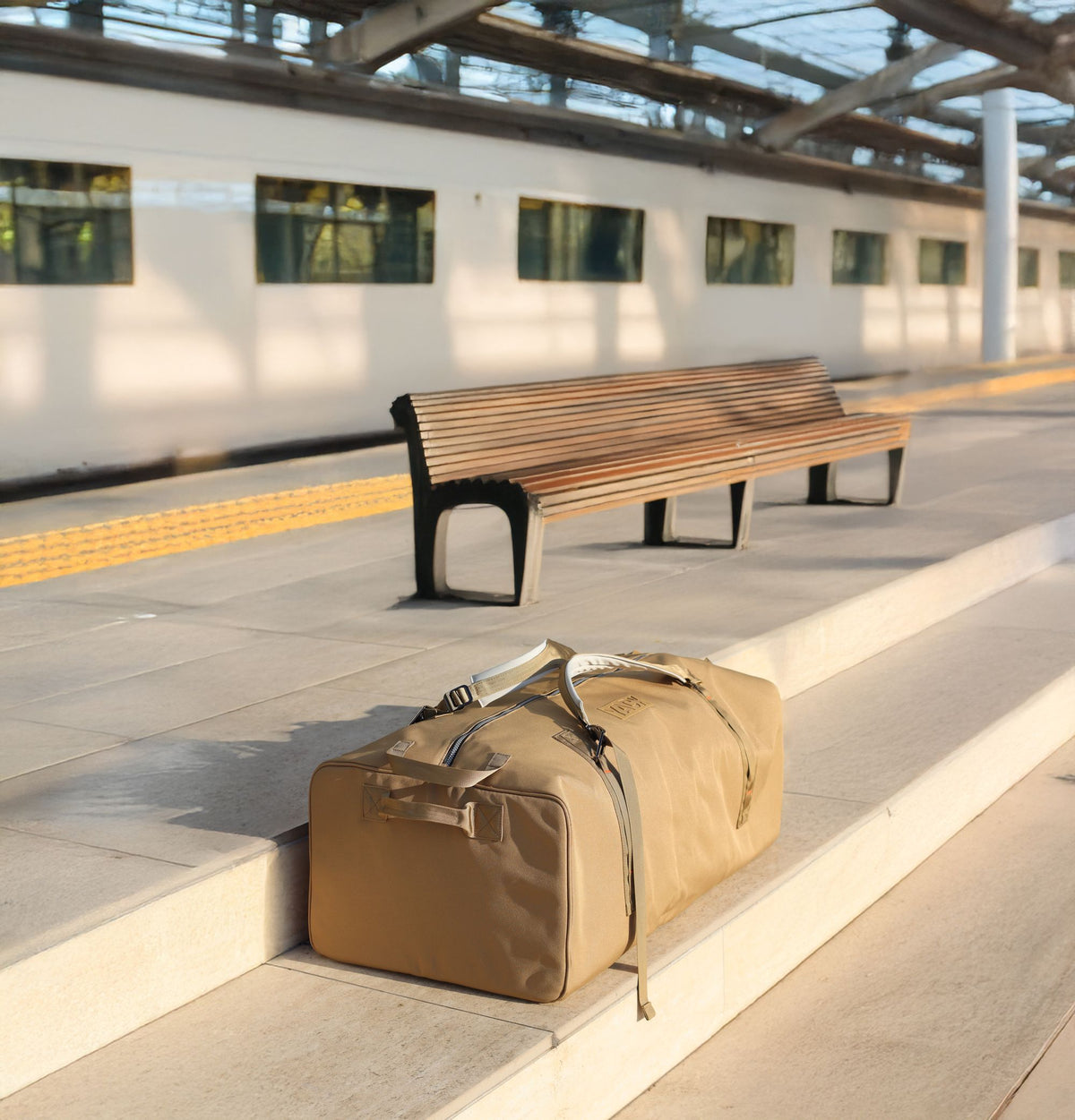 Sac de voyage beige