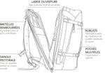 Sac à dos en tissu beige