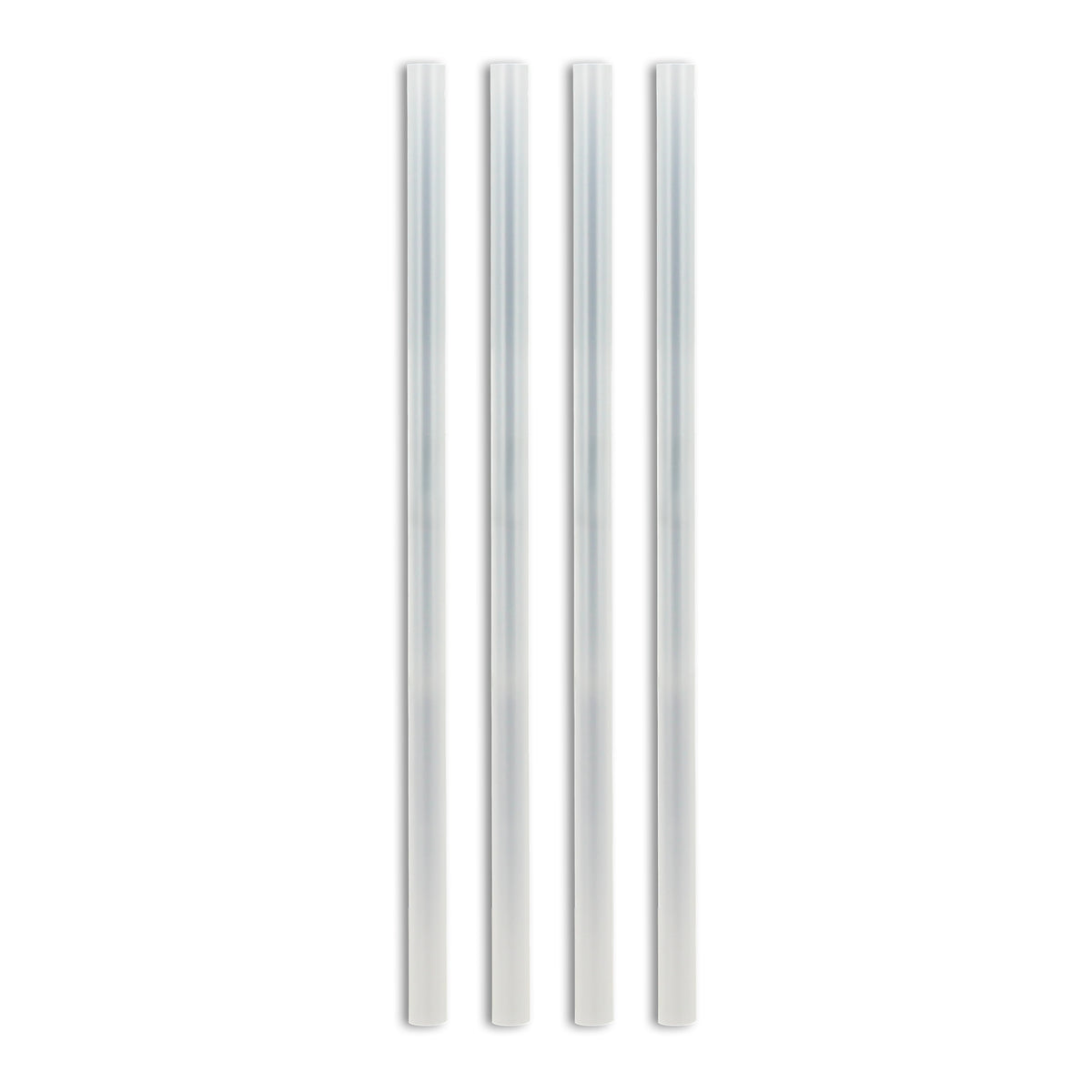 Lot de 4 pailles réutilisables en plastique transparent pour gobelet