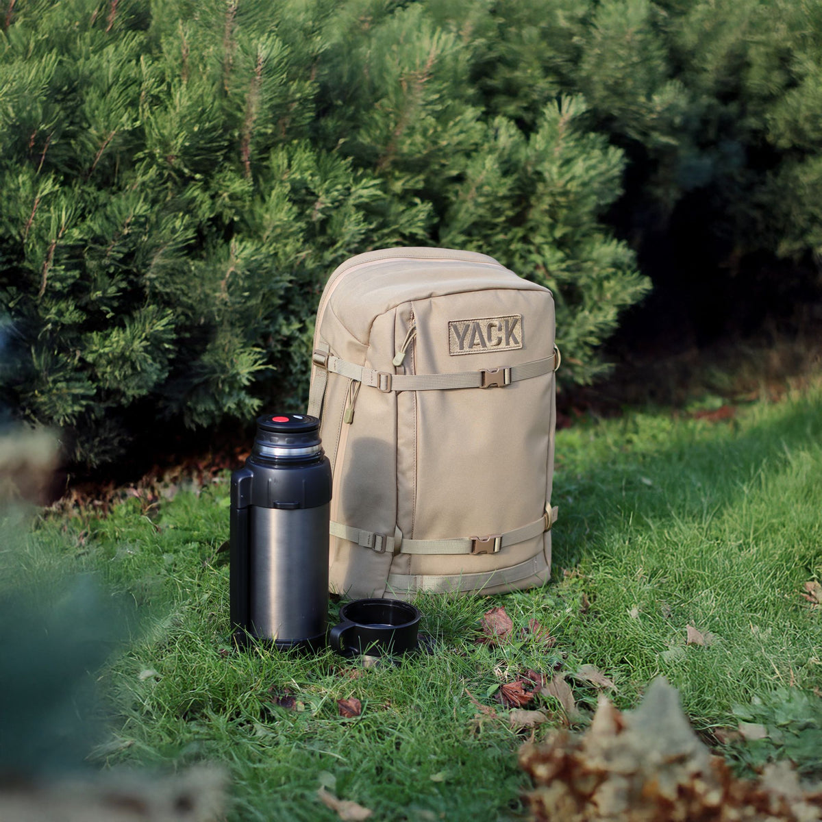 Sac à dos en tissu beige