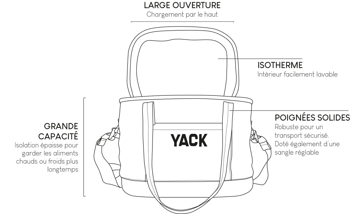 Sac isotherme gris - petit modèle